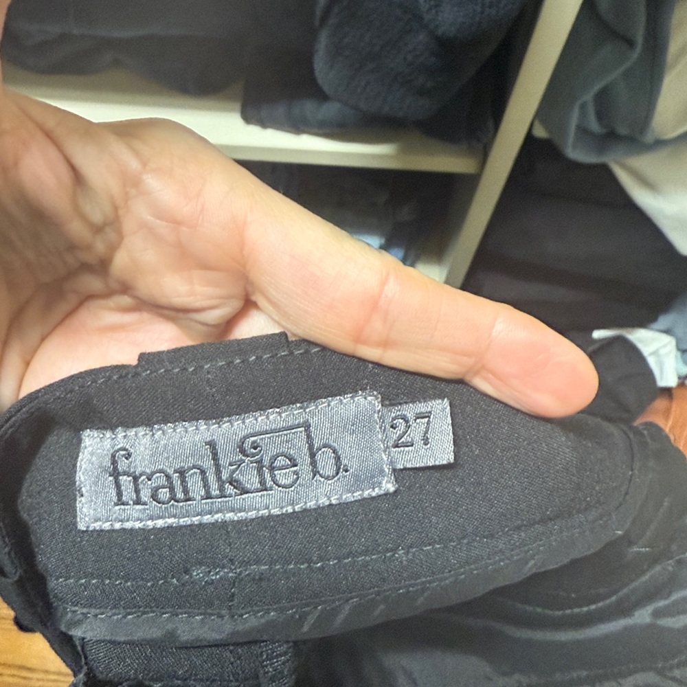 Frankie B super low slacks, light black and color. Size 27 - Picture 14 of 14